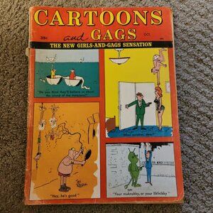 Cartoons and Gags Magazine Oct 1966 Vol 9 No 5 Good Girl Art GGA Jokes Humor